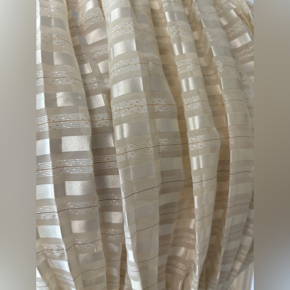 Vintage 80’s Romantic Sheer Cream Blouse with peplum waist and sexy back buttons - Picture 8 of 11